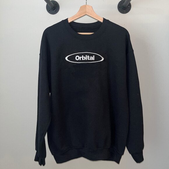 Black White Orbital Electronic Edm Band Tour Music Crewneck Sweatshirt - Picture 1 of 2